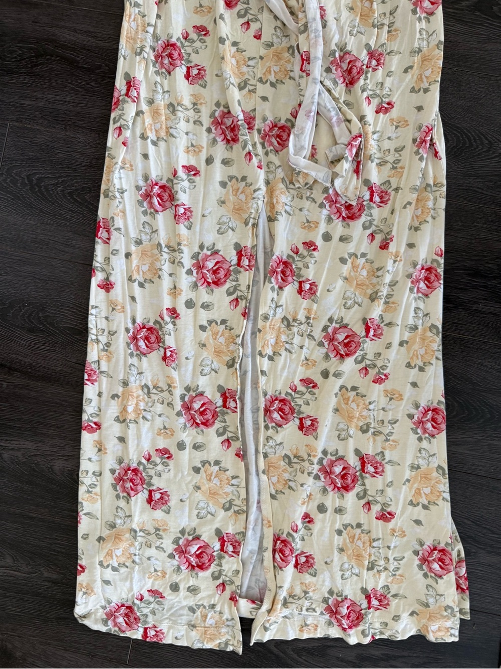 Kismet XL Strapless Floral Maxi Dress in Cream and Rose / Wedding Guest / - Picture 7 of 8